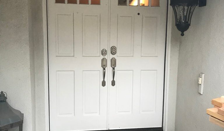 santa ana custom entry door exterior before accoya wood 1 768x450
