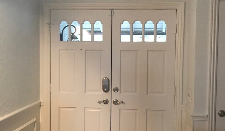 santa ana custom entry door interior before accoya wood 1 768x450