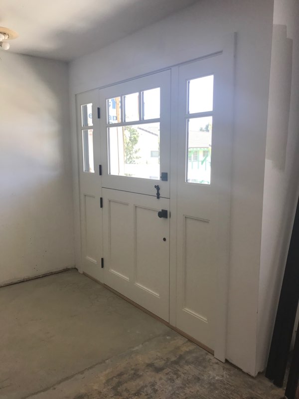 tustin ca custom dutch entry door with sidelights interior 1
